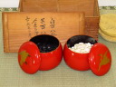 時代物/日本産本蛤碁石と烏鷺図漆蒔絵碁笥